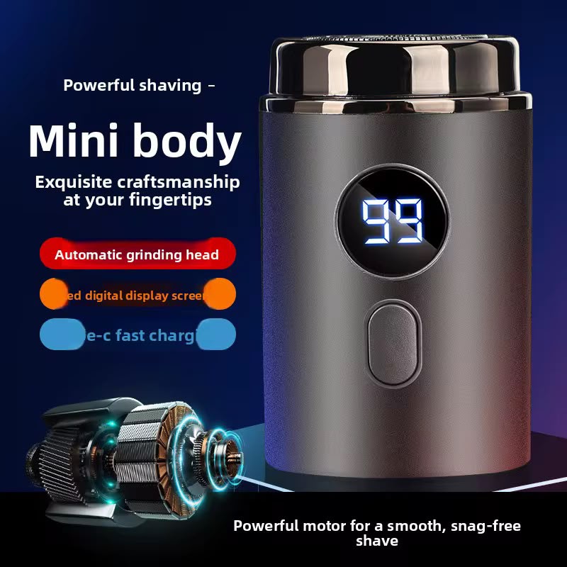 Mini Rasoir Électrique Portable avec Écran LED