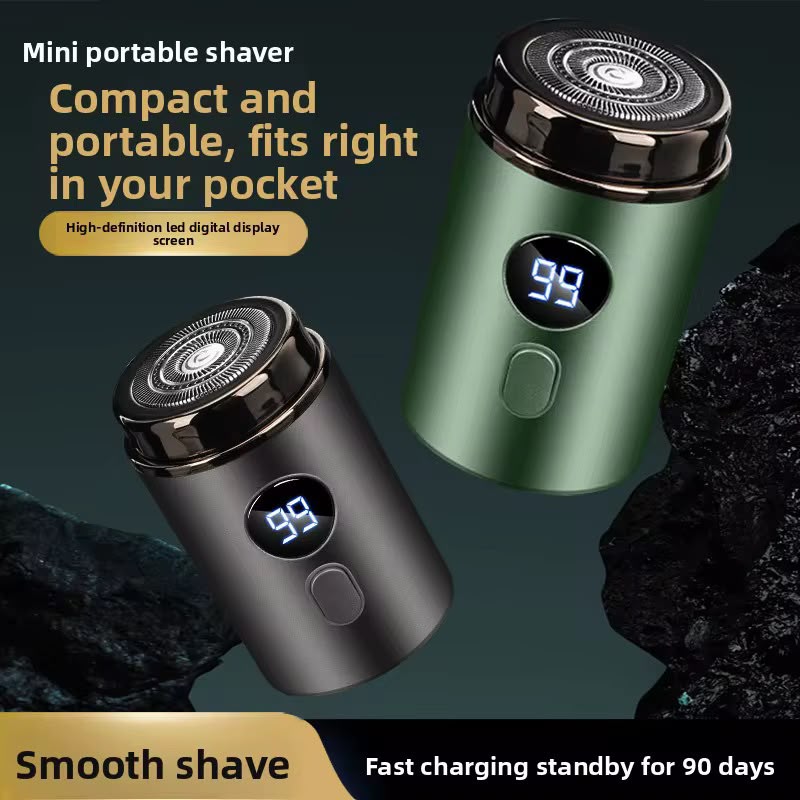Mini Rasoir Électrique Portable avec Écran LED