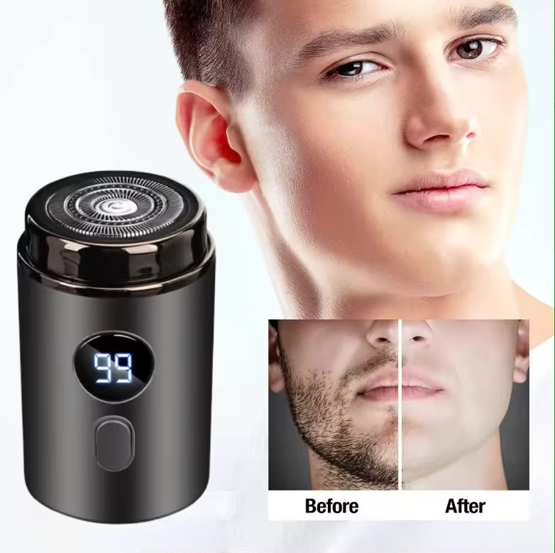 Mini Rasoir Électrique Portable avec Écran LED