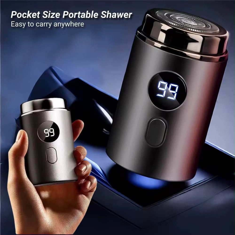 Mini Rasoir Électrique Portable avec Écran LED
