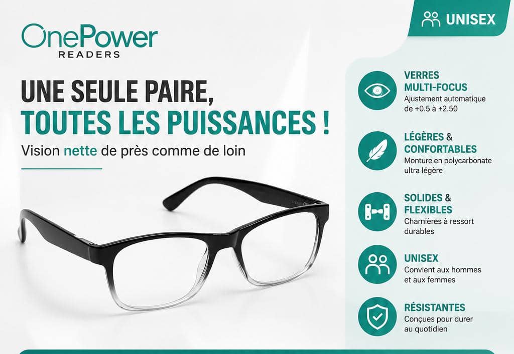 OnePower Readers™ – Une seule paire, toutes les puissances !