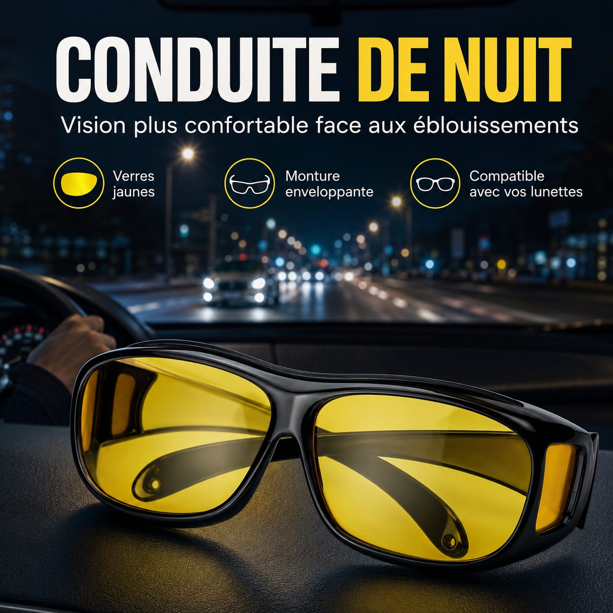 LUNETTE DE CONDUITE NOCTURNE